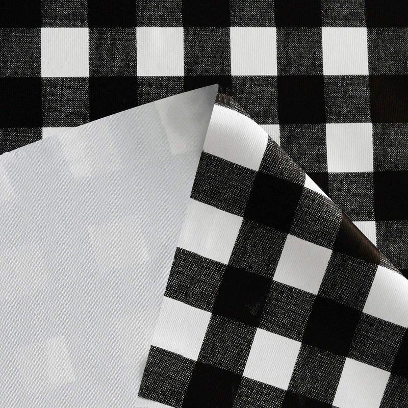 Obstal 100% Waterproof PVC Table Cloth, Oil-Proof Spill-Proof Vinyl Rectangle Tablecloth, Wipeable Table Cover for Outdoor and Indoor Use,Black,54 x 78 Inch - Image 3